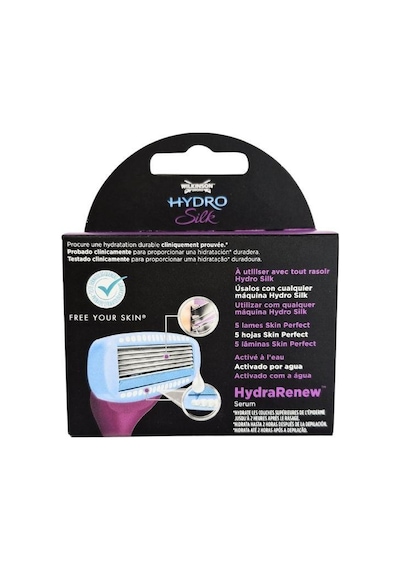 Wilkinson Sword Hydro Silk Kadın Tıraş Bıçağı Kartuşu 5 Bıçaklı 3 Yedek Kartuş