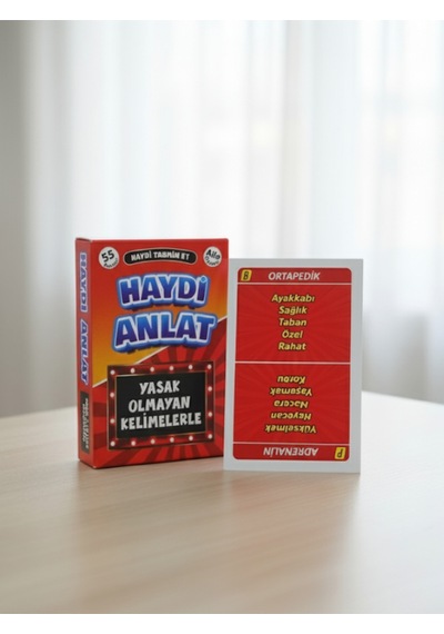 Haydi Anlat Kart Oyunu Zeka Akıl Strateji Yasak Olmayan Kelimelerle Anlat 55 Kart