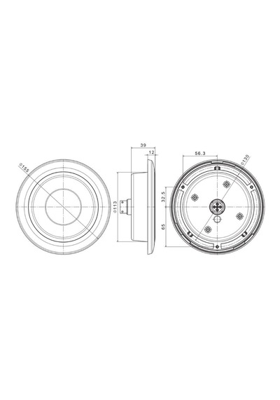 Fristom Ft-313 12V-36V Stop Lambasi Yuvarlak (3 Fonksiyonlu Park-Stop-Sinyal) (155 Mm) E9