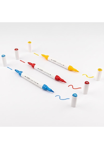 Akrilik Marker Çift Uçlu 24 Renk