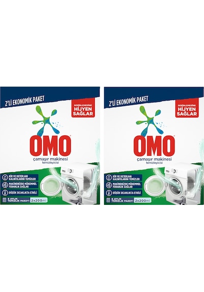 Omo Çamaşır Makinesi Temizleyicisi 2 x 400 ML