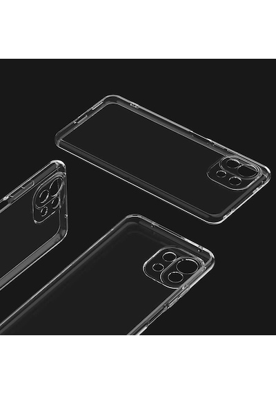 Zore Mi 11 Kılıf Msra Kamera Korumalı Süper Silikon Kapak - Renksiz Renksiz