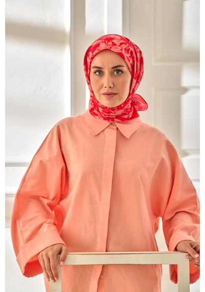 Silk Home Velora Eşarp 161001-36 Narçiçeği, Pudra, Mor