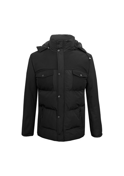 SÜVARİ Siyah Slim Dolum Mont