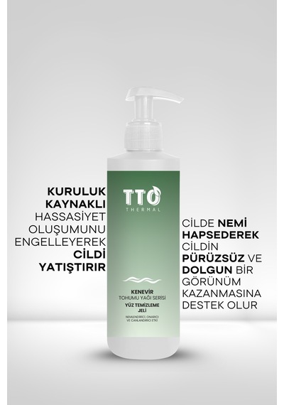 Thermal Kenevir Bitkisi Tohumu Yağı Yüz Temizleme Jeli