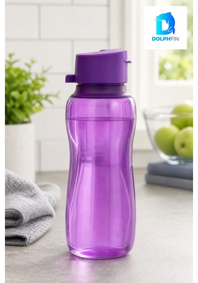 500 Ml Plastik Su Şişesi Suluk Matara Mor