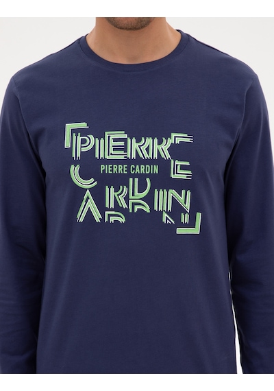 Pierre Cardin Erkek İndigo Pijama Takım 50322652-320 İndigo