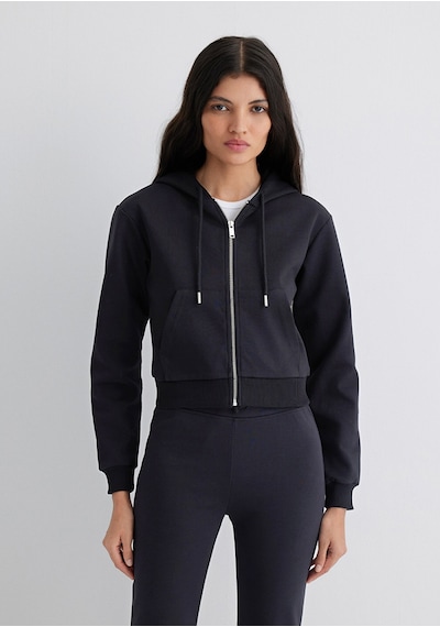 Mavi - Kapüşonlu Siyah İnterlok Sweatshirt 1s10424-900 Siyah
