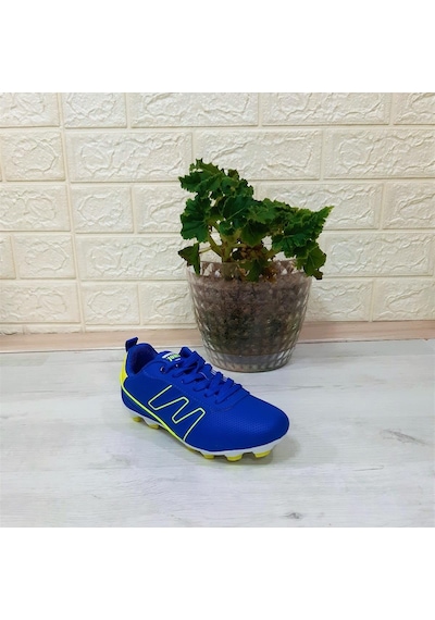 Jump 28843 Saks Mavi Krampon Çim Saha Çocuk Futbol Ayakkabı 001