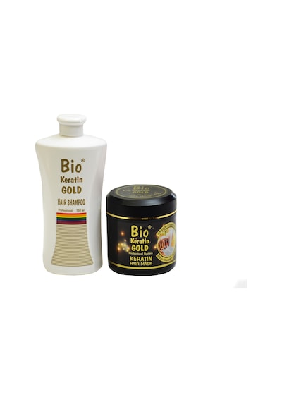 Bio Keratin Gold Tuzsuz Şampuan 700 ML + Yoğun Onarıcı Saç Bakım Maskesi 500 ML