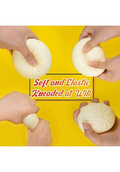 Dumpling Squishy, Dumpling Stres Topu, Buharda Pişirilmiş Doldurulmuş Çörek, Stres Giderici Sıkılabilir Çörek Oyuncakları