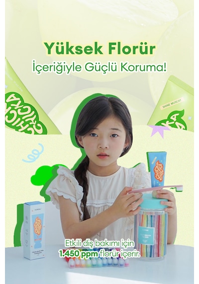 Kundal Chicka Smile Kids Toothpaste Shine Muscat