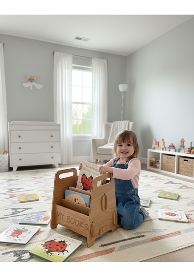 Montessori Ahşap Çocuk Kitaplığı Kahverengi Eğitici Ve Dekoratif Tasarım - Kitaplık Kahverengi Montessori Ahşap Çocuk Kitaplığı Kahverengi Eğitici Ve Dekoratif Tasarım - Kitaplık Kahverengi