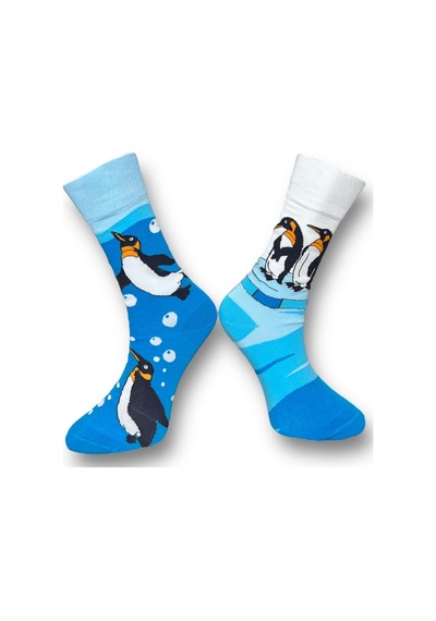 Me-vo 3'lü Unısex Kış Temalı Penguen Tasarımlı Esnek Nem Alabilen Pamuklu Spor Soket Çoraplar Çok Renkli Me-vo 3'lü Unısex Kış Temalı Penguen Tasarımlı Esnek Nem Alabilen Pamuklu Spor Soket Çoraplar Çok Renkli