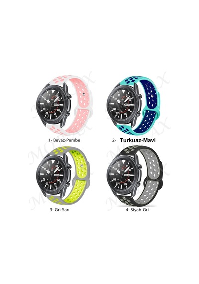 Huawei Uyumlu Watch GT GT2 GT2e GT3 Pro 46mm Kordon Nike Spor Kordon