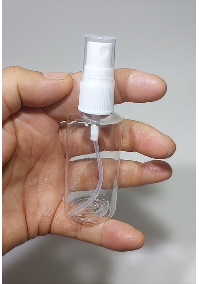 10 Adet Boş Şişe Spreyli Kolonya Şişesi Doldurulabilir Cep Plastik Parfüm Şişesi 50 Ml Beyaz