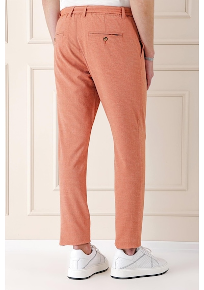 Efor Comfort Fit Belden Kumaş Kemerli Pamuk Oranj Jogger Pantolon P 1154 Turuncu