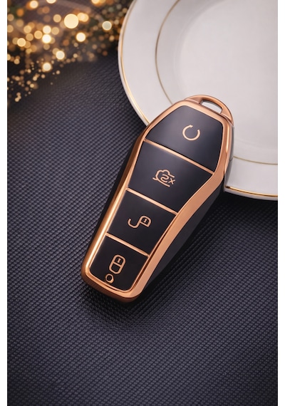 Byd Dolphin Aksesuar Anahtar Kılıfı Siyah-gold