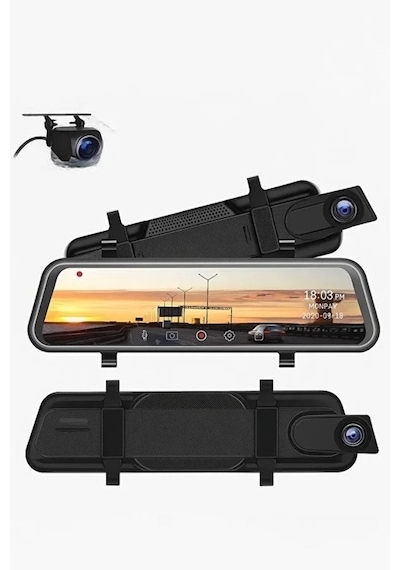 Vtn-410 4k Ips Ekran Tam Dokunmatik 9.66 Dikiz Ayna Araç Içi Kamera 4k Ön 1080p Arka Carplay