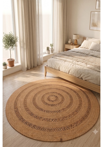 Jüt Hasır Yuvarlak Kilim Halı Yolluk Dekoratif Örgü Halı Doğal Görünümlü Bohem Kilim Salon Oturma Odası Balkon Mutfak Yatak Odası Koridor 7121bambu Jüt Hasır Yuvarlak Kilim Halı Yolluk Dekoratif Örgü Halı Doğal Görünümlü Bohem Kilim Salon Oturma Odası Balkon Mutfak Yatak Odası Koridor 7121bambu