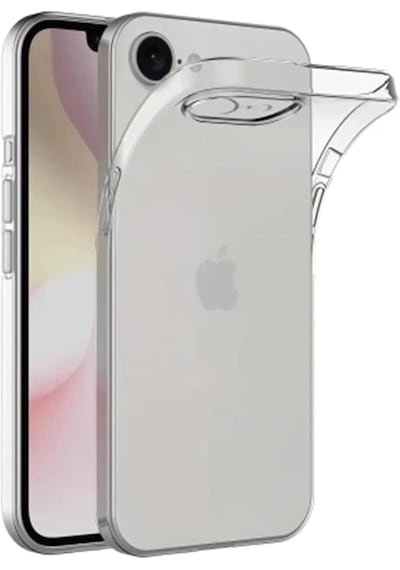 Apple Uyumlu iPhone 17e Kılıf Darbe Emici Korumalı Pürüzsüz Esnek Şeffaf Silikon Şeffaf