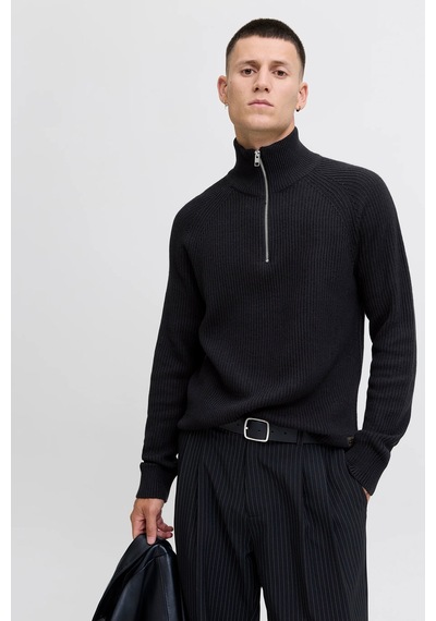 Jack & Jones Erkek Kazak 12278919 Siyah Siyah