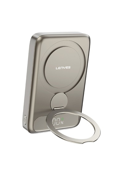 Lenyes Pw1012d Pd 20w Dijital Led Göstergeli Standlı Kablosuz Wireless Powerbank 15w 10000mah Gold Gold