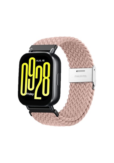 Xiaomi Redmi Watch 5 Acitve / 5 Lite Uyumlu Metal Clips Kumaş Örgü Akıllı Saat Kordon