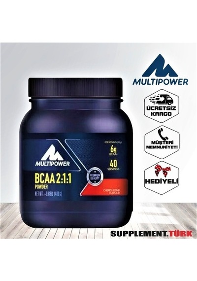 Multipower Bcaa 2:1:1 Powder 400 Gram - Kiraz Aroma + Hediyeli