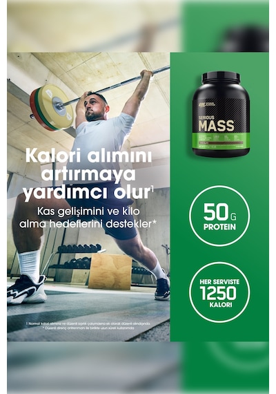 Serious Mass Çikolata 2.73kg 8 Servis Kas Gelişimi Ve  Besin Seti Çikolata
