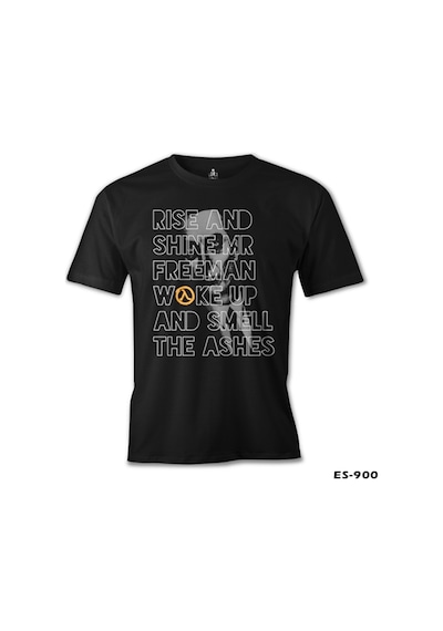 Half Life 2 - Rise And Shine Siyah Erkek Tshirt