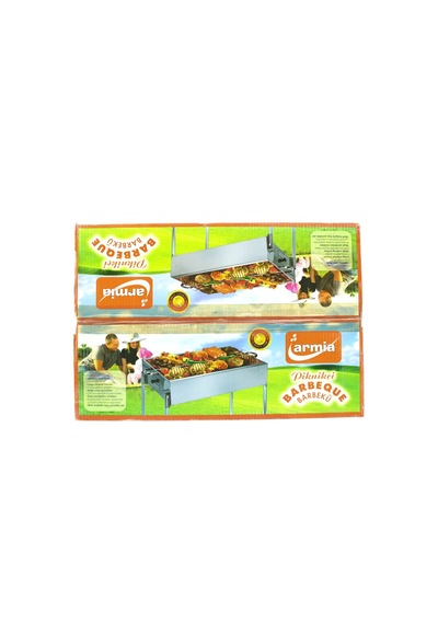 Paslanmaz Mangal Portatif Ayaklı - Standlı 70cm Çok Renkli