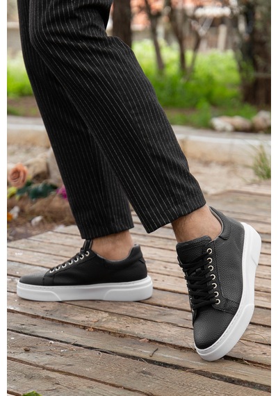 Daxtors D0906 Günlük Ortopedik Erkek Casual Ayakkabı Siyah-beyaz