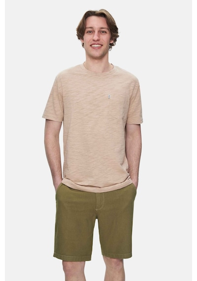 Ucla Caleb Açık Kahve Bisiklet Yaka Cepli Standard Fit Erkek Tshirt Açık Kahve Kahverengi