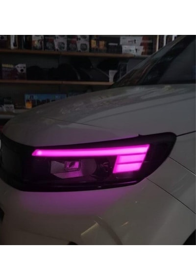 Opel Combo Gündüz Farı Sticker Seti Mor
