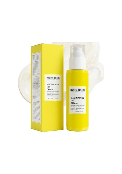 Maruderm Niacinamide%10 Leke Karşıtı Ve Gözenek Görünümü İnceltici Krem Düzensiz Cilt Tonu Ve Dokusuna Karşı Yoğun Etkili Bakım Kremi, 200 Ml