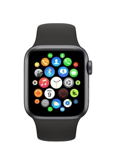 Akıllı Saat Smart Watch Türkçe Menülü Modu Yeni Sürüm Sporcu Saati Dark Black - 47117477