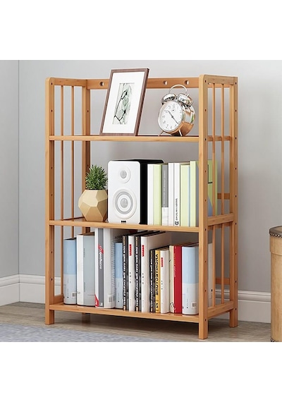 Valkyrie 3 Katlı Bambu Kitaplık 60x23x72 Cm Doğal Ahşap Görünümlü Çok Amaçlı Dekoratif Raf Valkyrie 3 Katlı Bambu Kitaplık 60x23x72 Cm Doğal Ahşap Görünümlü Çok Amaçlı Dekoratif Raf