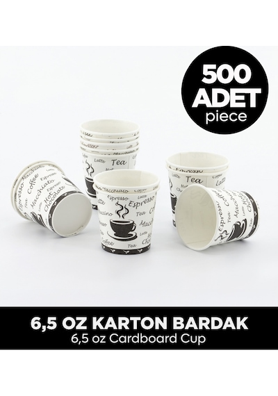 6,5 Oz Karton Bardak - 500 Adet Diğer