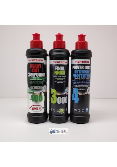 Menzerna Yeşil 400 3000 Powerlock Pasta Hare ve Boya Koruma Seti
