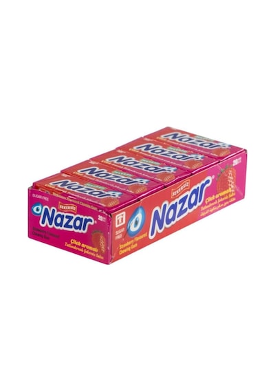 Nazar 5'li Çilek Aromalı Stick Sakız 20 Adet