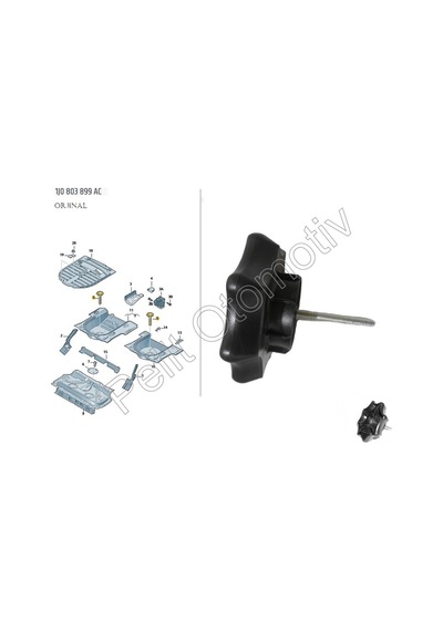 Fabia 2007 - 2015 Stepne Sabitleme Civatası 1j0803899ac