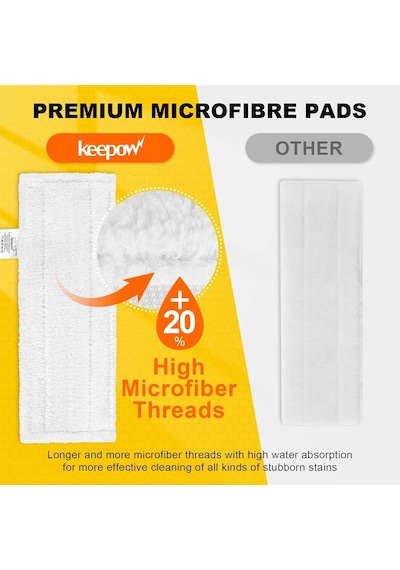 Keepow Kärcher Buharlı Temizleyici Aksesuarı Easyfix Sc 1, Sc 2, Sc 3, Sc 4, Sc 5 İçin Mikrofiber Bez Seti, İyileşt Genel