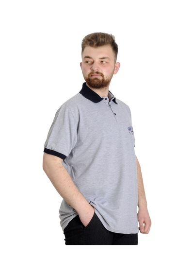 Mode Xl Büyük Beden Erkek Polo T-Shirt Saılıng 23344 Grimelanj 001
