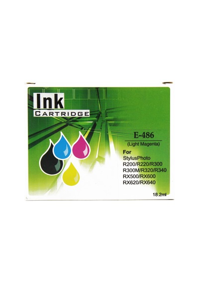 Uyumlu İnk For Epson T0486 Açık Kırmızı İnk Kartuş 18,2ml