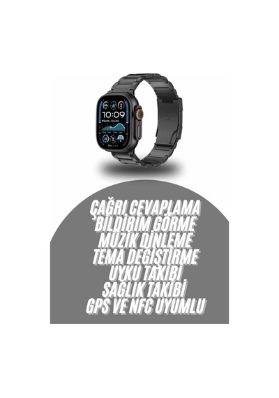 Akıllı Saat Aksesuarları Akıllı Saat Arama Konuşma Gps Ve Nfc Özelliği 3 Kordonlu Amoled Ekran