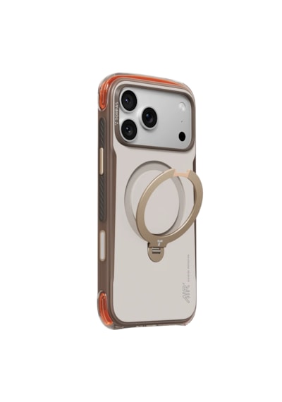 Torras Apple iPhone 17 Pro Max / 18 Pro Max Uyumlu Ostand Q3 Air Pro Standlı Magsafe Kapak Kahverengi
