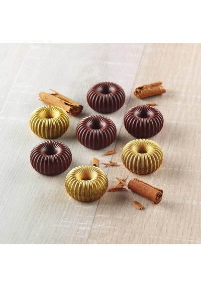 22.149.77.0065 Silikomart Scg49 Choco Crown Silikon Kalıp Kahverengi