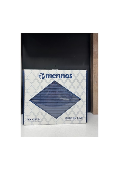 Merinos Merinos Modernline Tek Kişilik Yatak Örtüsü Lacivert