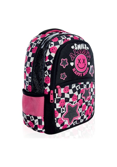 Küçük Çocuk Sırt Çantası, Smile Pembe - Siyah